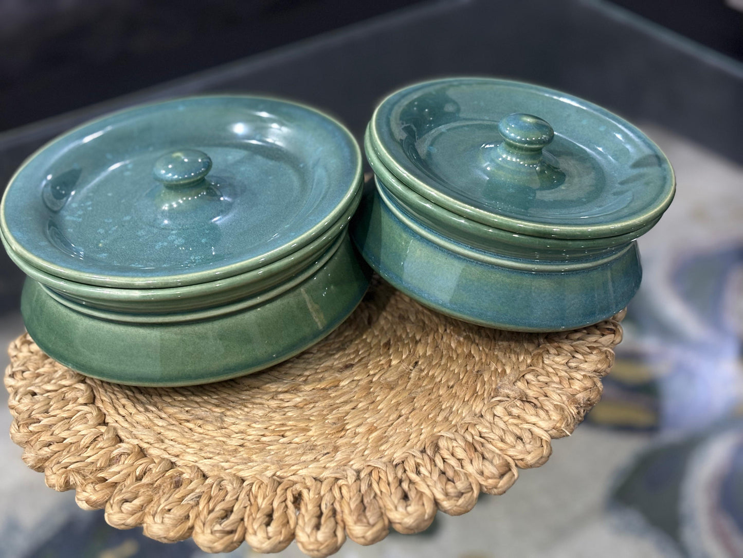 Handcrafted Ceramic Serving Bowl with Lid – Available in Small, Medium, and Large