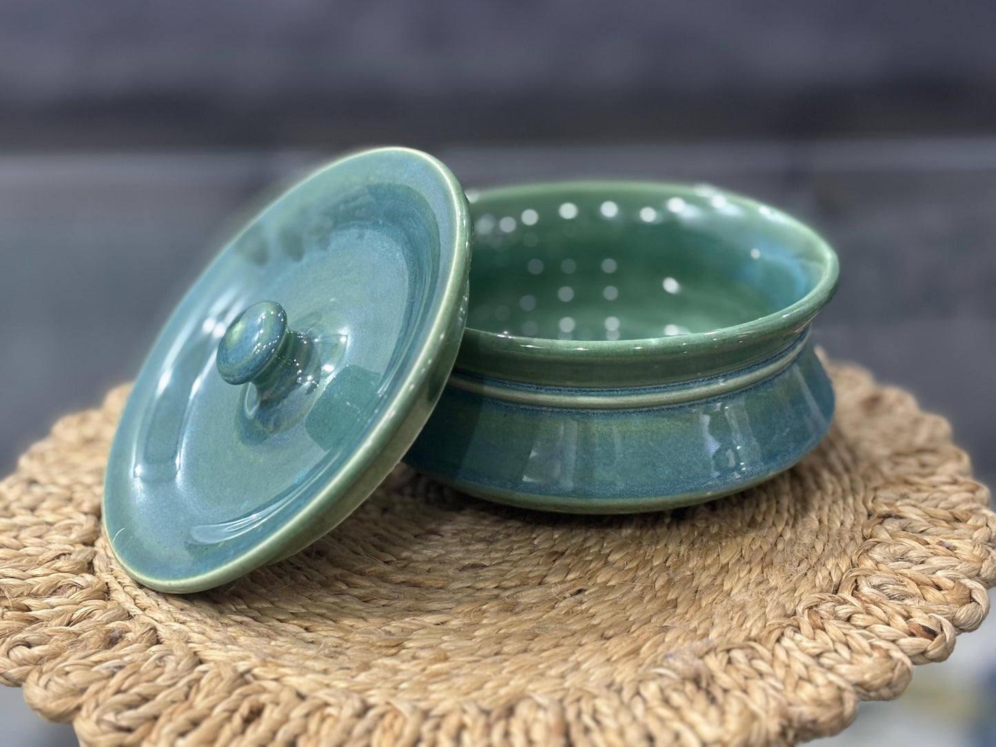 Handcrafted Ceramic Serving Bowl with Lid – Available in Small, Medium, and Large