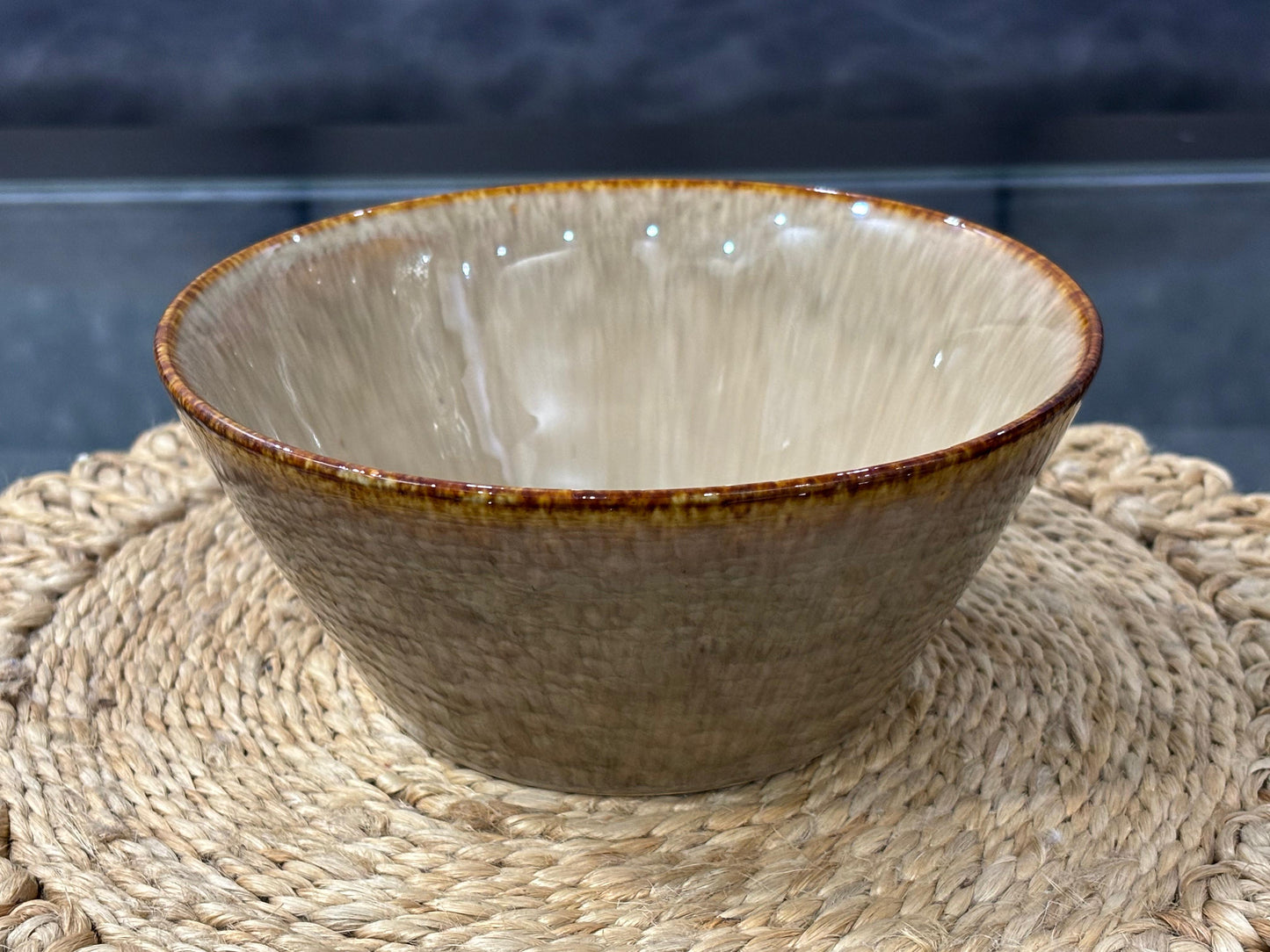 Handcrafted Rustic Glazed Ceramic Bowls – Set of 2