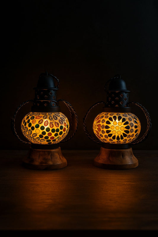 Handcrafted Mosaic Vintage Lamp for Home Décor